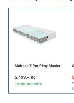 Matrace Z Pur Pěny Master