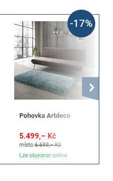 Pohovka Artdeco