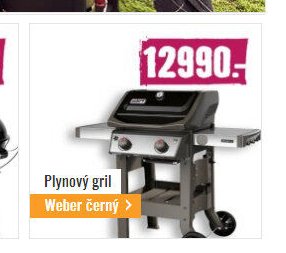 Plynový gril Weber černý