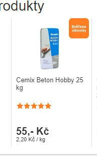 Cemix Beton Hobby 25 kg