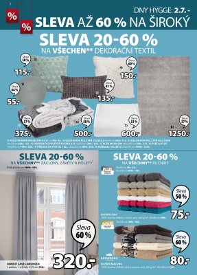 akční leták Jysk 2.7.2020-15.7.2020