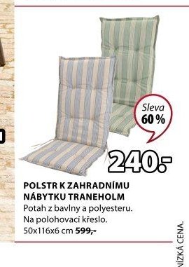 Polstr k zahradnímu nábytku TRANEHOLM