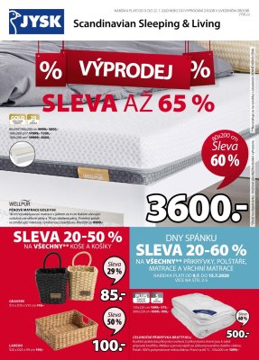 akční leták Jysk 9.7.2020-22.7.2020