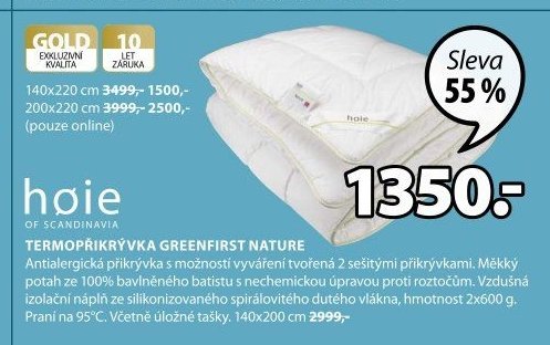 Termopřikrývka GREENFIRST NATURE