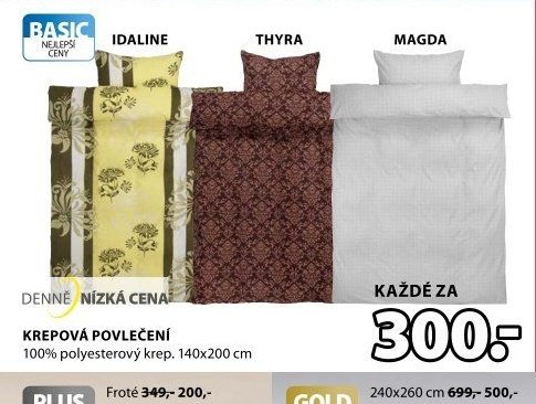 IDALINE, KREPOVÁ POVLEČENÍ
