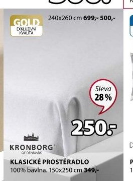 KLASICKÉ PROSTĚRADLO