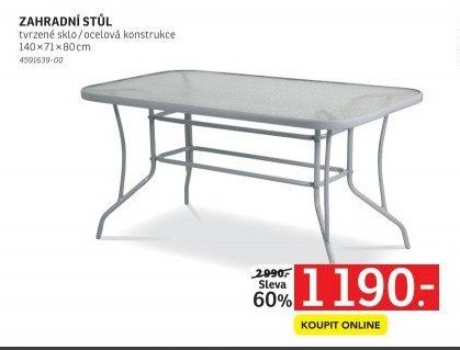 ZAHRADNÍ STŮL