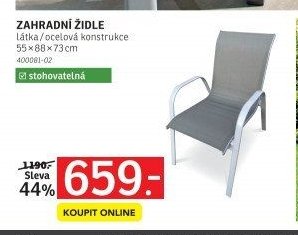 ZAHRADNÍ ŽIDLE (set)