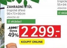 Zahradní stůl
