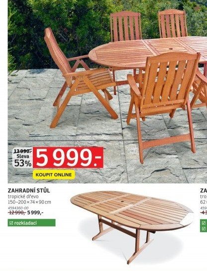 Zahradní stůl