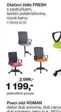 Otáčecí židle FRESH