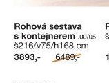 Rohová sestava s kontejnerem
