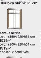Korpus skříně (program BOSTON)