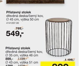 Přistavný stolek (kulatý)