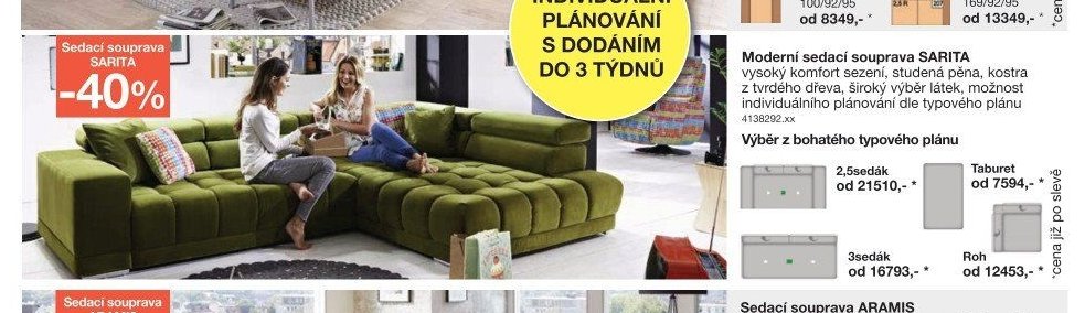 Moderní sedací souprava SARITA