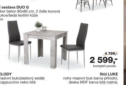 Jídelní sestava DUO G