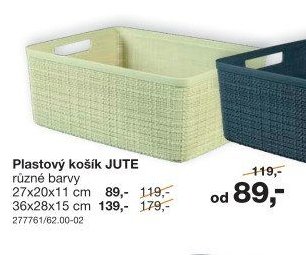 Plastový košík JUTE
