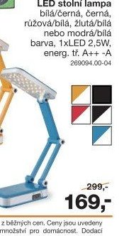 LED stolní lampa modrá