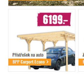Přístřešek na auto BPP Carport Econo