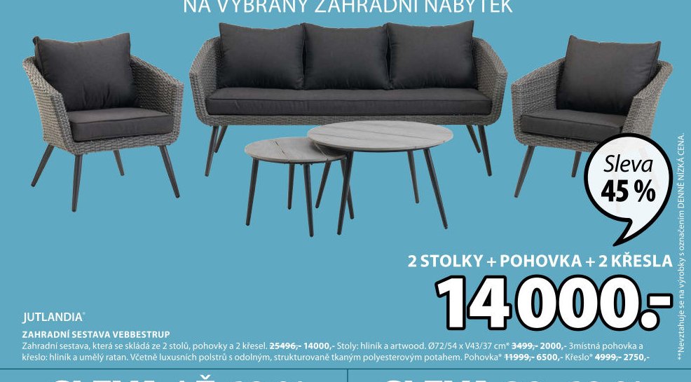 JUTLANDIA Zahradní sestava Vebbestrup