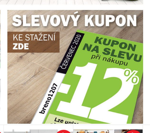 SLEVOVÝ KUPON -12%
