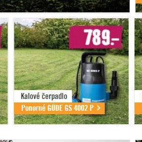Kalové čerpadlo Ponorné GÜDE GS 4002 P