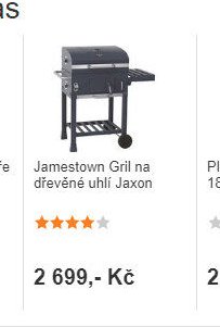 Jamestown Gril na dřevěné uhlí Jaxon
