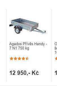 Agados Přívěs Handy - 7 N1 750 kg