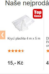 Krycí plachta 4 m x 5 m