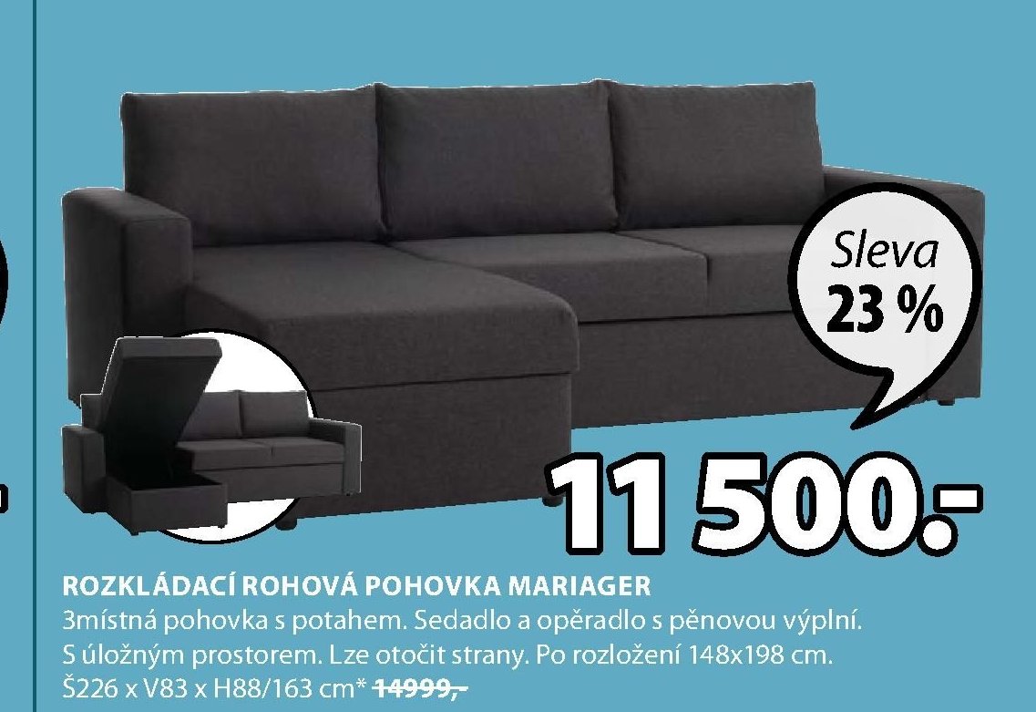 ROZKLÁDACÍ ROHOVÁ POHOVKA MARIAGER