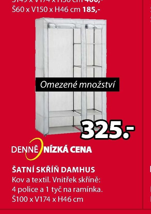 Šatní skříň DAMHUS