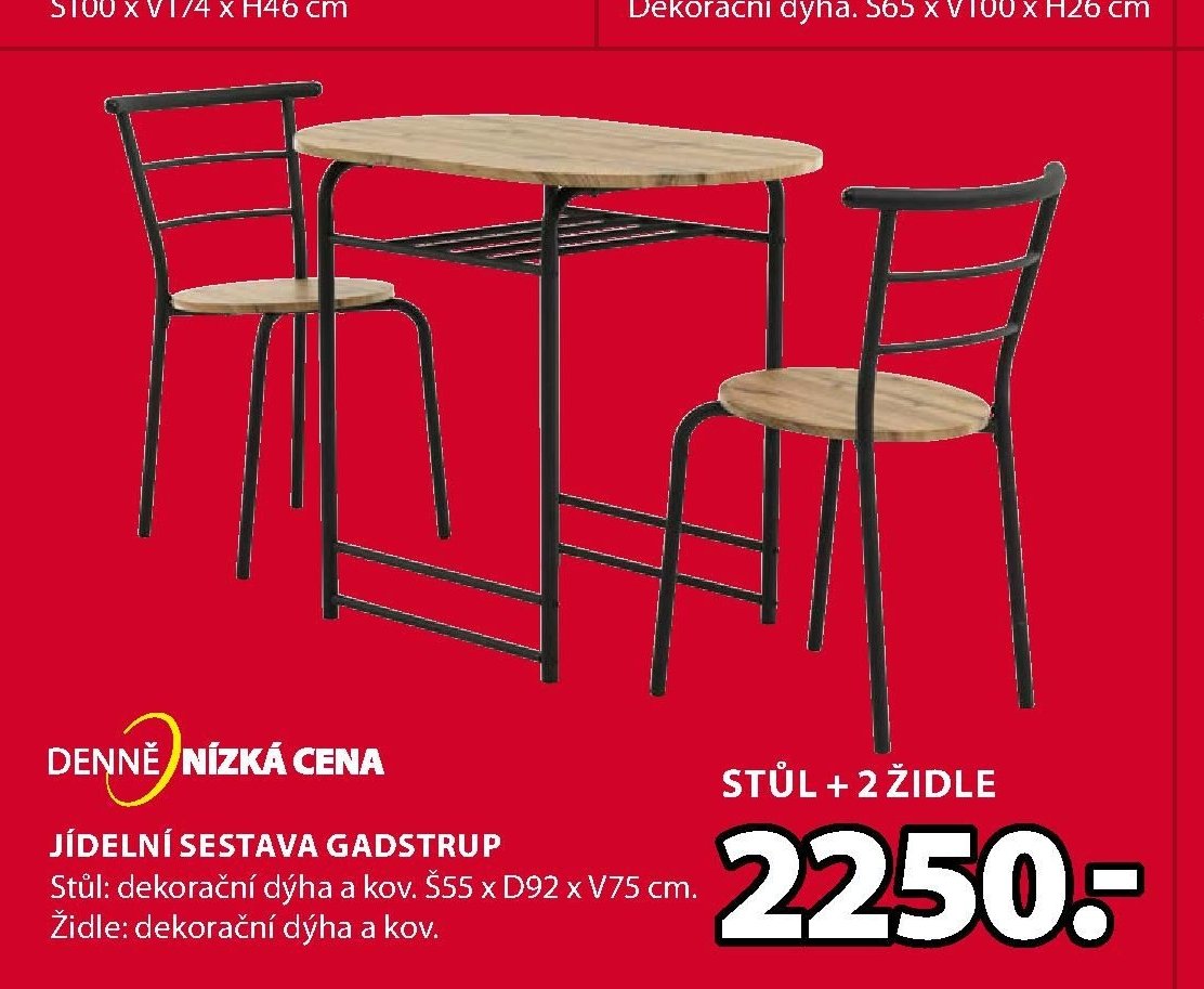Jídelní sestava GADSTRUP