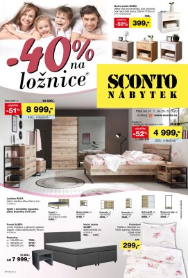 akční leták Sconto nábytek 31.7.2020-20.8.2020