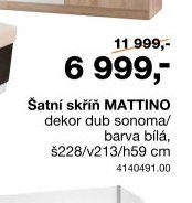 Šatní skříň MATTINO