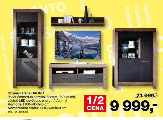 Obývací stěna BALIN 1