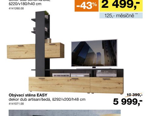 Obývací stěna EASY