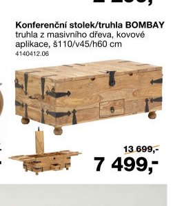 Konferenční stolek/truhla BOMBAY