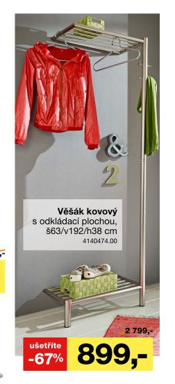 Věšák kovový