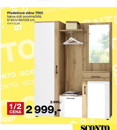 Předsíňová stěna TRIO