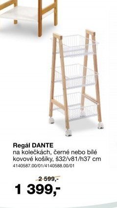 Regál DANTE na kolečkách