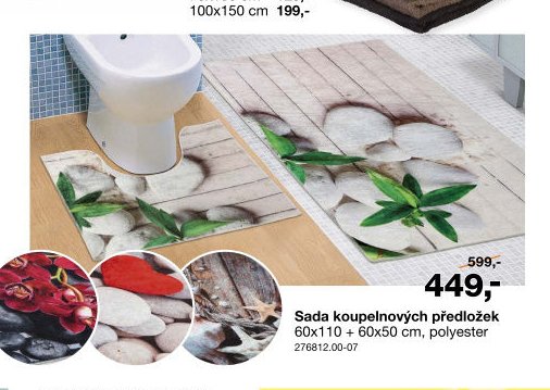 Sada koupelnových předložek