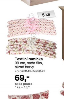 Textilní ramínka