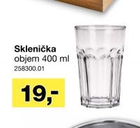Sklenička objem 400 ml