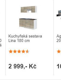 Kuchyňská sestava Lina 180 cm