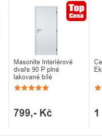 Masonite Interiérové dveře 90 P plné lakované bílé