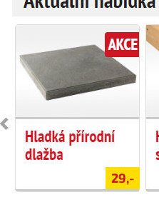 Hladká přírodní dlažba