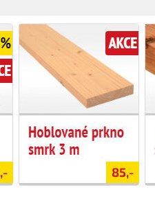 Hoblované prkno smrk 3 m