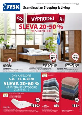 akční leták Jysk 6.8.2020-19.8.2020