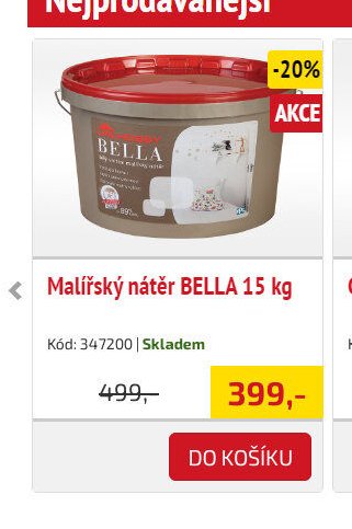 Malířský nátěr BELLA 15 kg