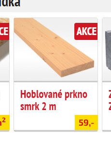 Hoblované prkno smrk 2 m